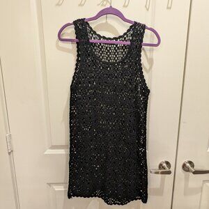 TRIPP NYC Daang Goodman Crochet Sweater Skull Mini Dress